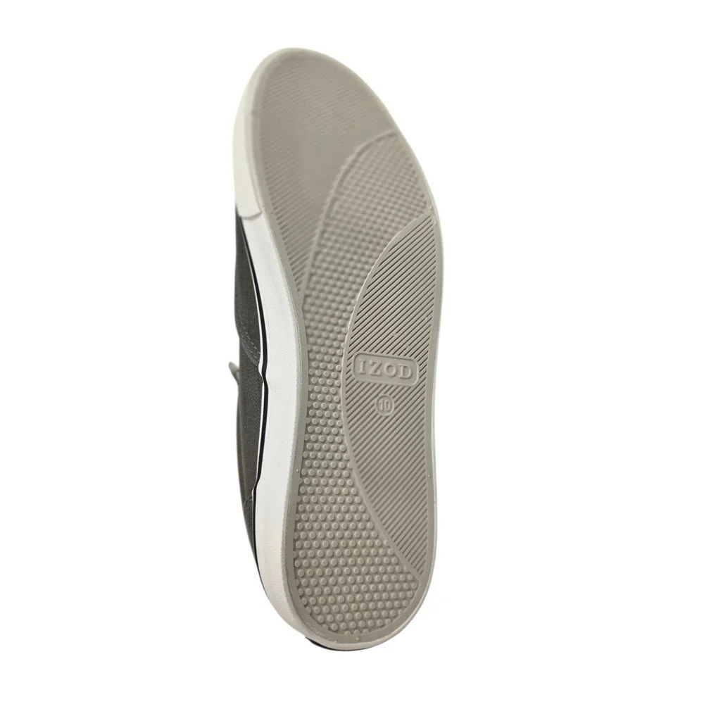 Izod Men's Rangley Gray Lace-Up Casual Canvas Boat Shoes Sneaker Size 10 Grey